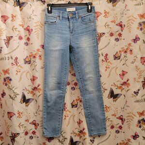 Madewell High Riser Crop Light Wash Jeans